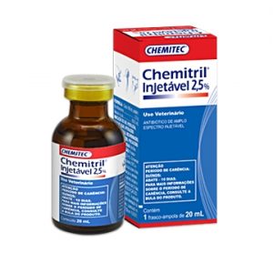 CHEMITRIL INJETÁVEL 2,5% (ENROFLOXACINA) 20ML